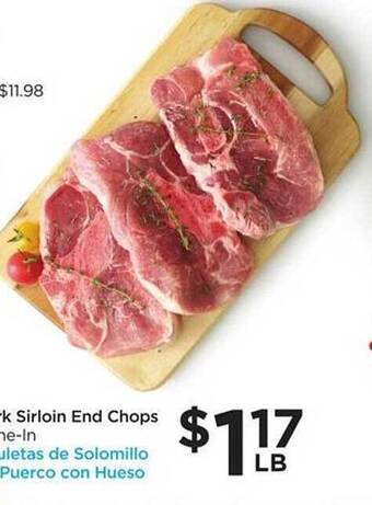 Food 4 Less Pork Sirloin End Chops offer