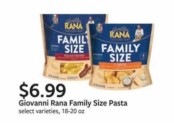 Fareway Giovanni Rana Family Size Pasta offer