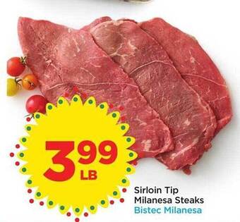 Food 4 Less Sirloin Tip Milanesa Steaks offer