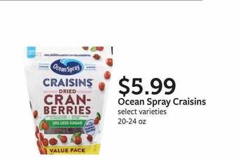 Fareway Ocean Spray Craisins offer