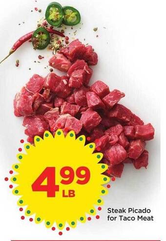 Food 4 Less Steak Picado For Taco Meat offer