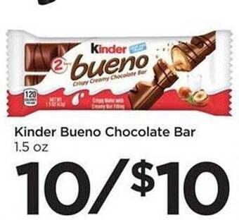 Food 4 Less Kinder Bueno Chocolate Bar offer