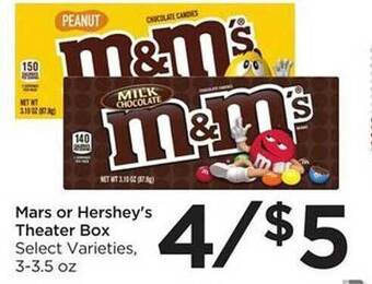 Foods Co Mars Or Hershey's Theater Box offer