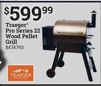 Ace Hardware Traeger Pro Series 22 Wood Pellet Grill offer
