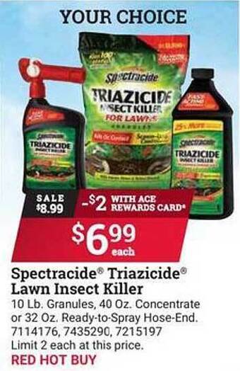Ace Hardware Spectracide Triazicide Lawn Insect Killer offer