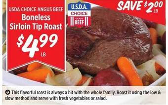 Rouses Boneless Sirloin Tip Roast offer