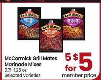 Safeway Mccormick Grill Mates Marinade Mixes offer