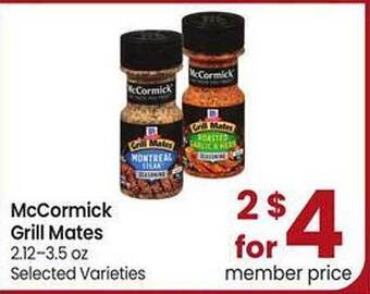 Safeway Mccormick Grill Mates offer