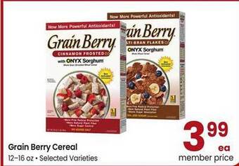 Safeway Grain Berry Cereal offer