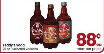 Safeway Teddy's Soda offer