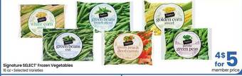 Safeway Signature Select Frozen Vegetables offer