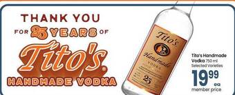Safeway Tito's Handmade Vodka offer