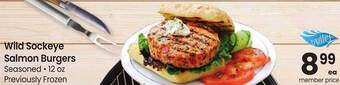 Safeway Wild Sockeye Salmon Burgers offer