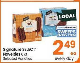Safeway Signature Select Novelties offer