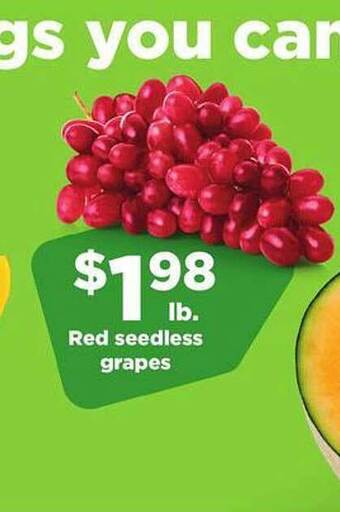 Hy-Vee Red Seedless Grapes offer