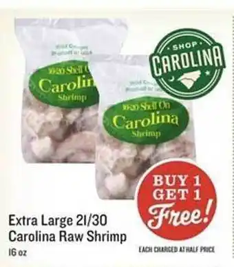 Lowes Foods Extra Large 21-30 Carolina Raw Shrimp offer