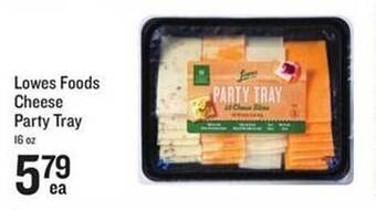 Lowes Foods Lowes Foods Cheese Party Tray offer