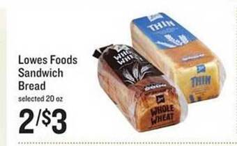 Lowes Foods Lowes Foods Sandwich Bread offer