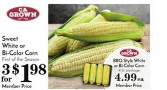 Pavilions Sweet White Or Bicolor Corn offer