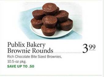 Publix Publix Bakery Brownie Rounds offer