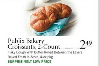 Publix Publix Bakery Croissants 2-count offer