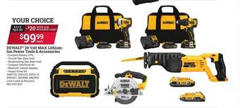 Ace Hardware Dewalt 20 Volt Max Lithium-ion Power Tools & Accessories offer