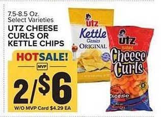 Food Lion Utz Cheese Curls Or Kettle Chips offer