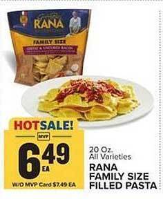 Food Lion Rana Family Size Filled Pasta offer