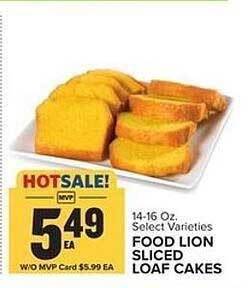 Food Lion Food Lion Sliced Loaf Cakes offer