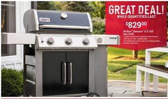 Ace Hardware Weber Genesis Ii E-315 Gas Grill offer