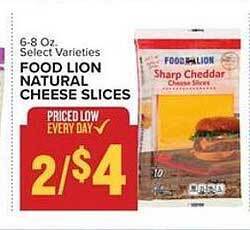 Food Lion Food Lion Natural Cheese Slices offer