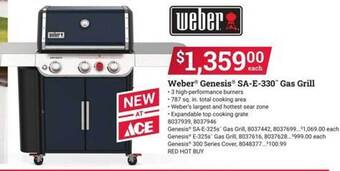 Ace Hardware Weber Genesis Sa-e-330 Gas Grill offer