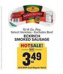 Food Lion Eckrich Smoked Sausage offer
