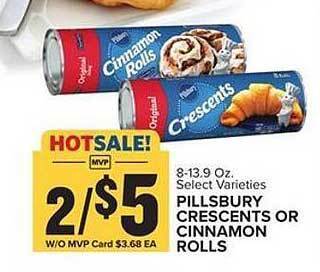Food Lion Pillsbury Crescents Or Cinnamon Rolls offer
