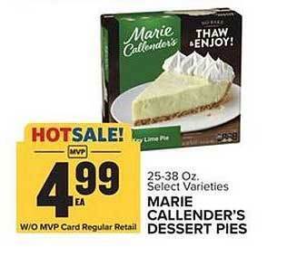 Food Lion Marie Callender's Dessert Pies offer