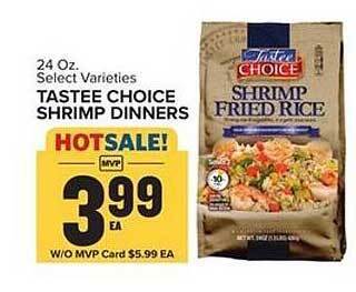 Food Lion Tastee Choice Shrimp Dinners offer