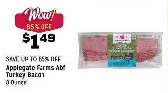 Grocery Outlet Applegate Farms Abf Turkey Bacon offer