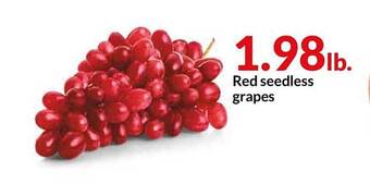 Hy-Vee Red Seedless Grapes offer