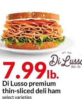 Hy-Vee Di Lusso Premium Thinsliced Deli Ham offer