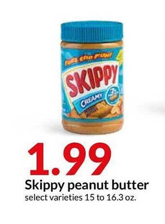 Hy-Vee Skippy Peanut Butter offer