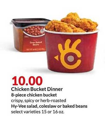 Hy-Vee Chicken Bucket Dinner offer