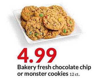 Hy-Vee Bakery Fresh Chocolate Chip Or Monster Cookies offer