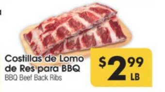 Los Altos Ranch Market Costillas De Lomo De Res Para Bbq offer