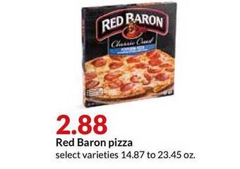 Hy-Vee Red Baron Pizza offer