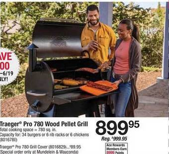 Ace Hardware Traeger Pro 780 Wood Pellet Grill offer