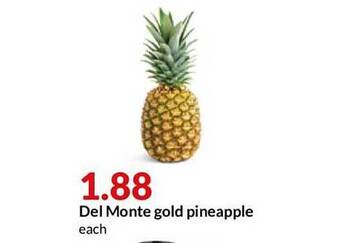 Hy-Vee Del Monte Gold Pineapple offer