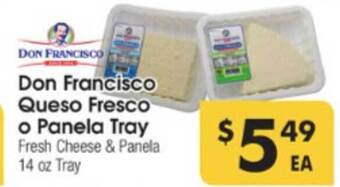Los Altos Ranch Market Don Francisco Queso Fresco O Panela Tray offer
