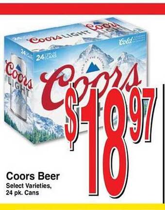 Super Saver Coors Beer offer