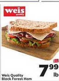 Weis Markets Weis Quality Black Forest Ham offer