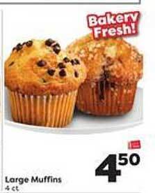 Weis Markets Large Muffins offer